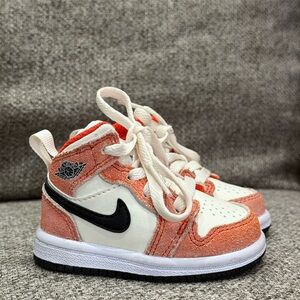 Nike Baby's Coral and White Sneakers